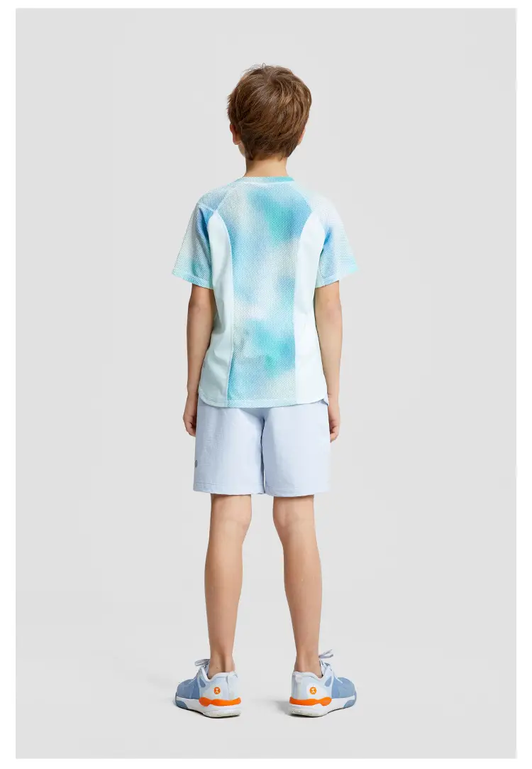 Boy Light Blue Yoga T-Shirt 2024 Summer — feature 14