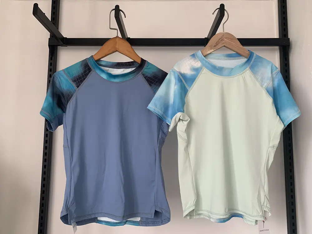 Boy Light Blue Yoga T-Shirt 2024 Summer — feature 17