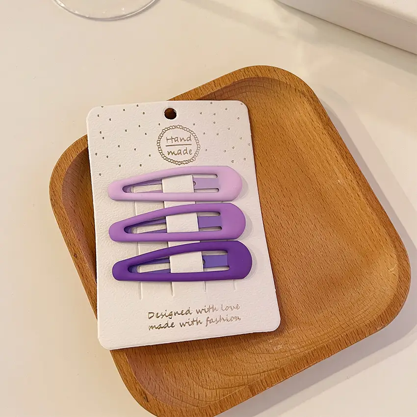 Children's Purple Hair Clips Set for Girls - Image 31
