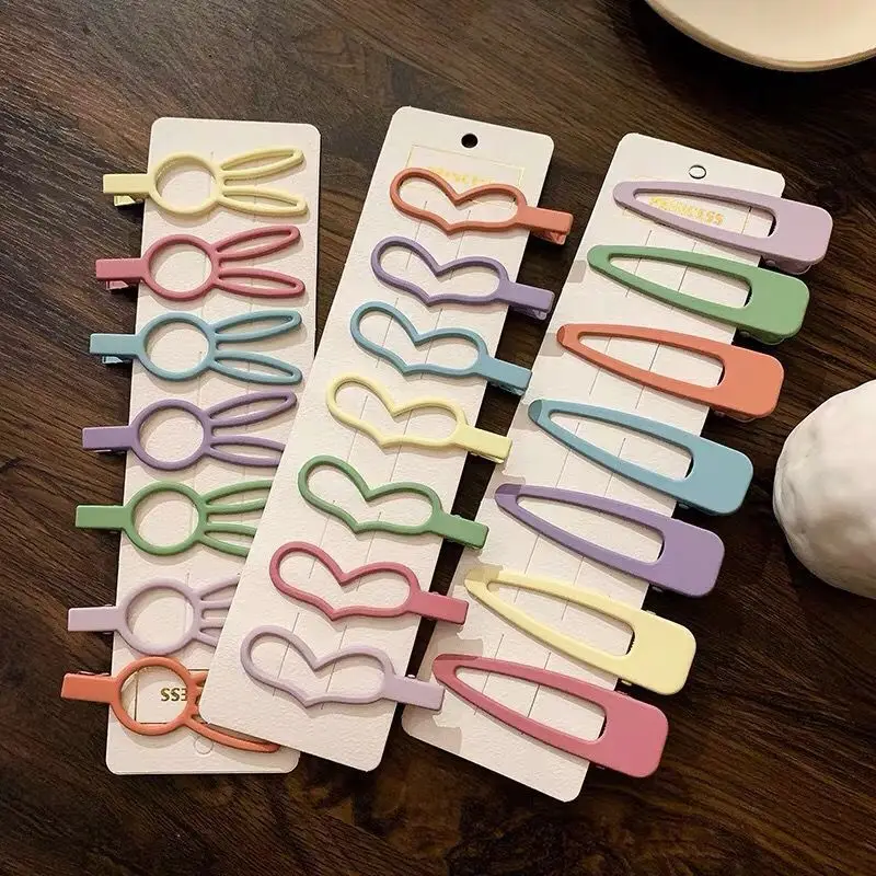 Korean-style Candy Color Hairpins for Girls