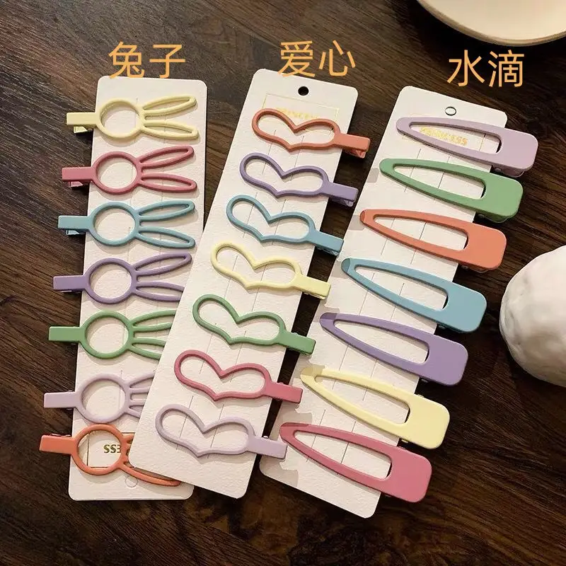 Korean-style Candy Color Hairpins for Girls