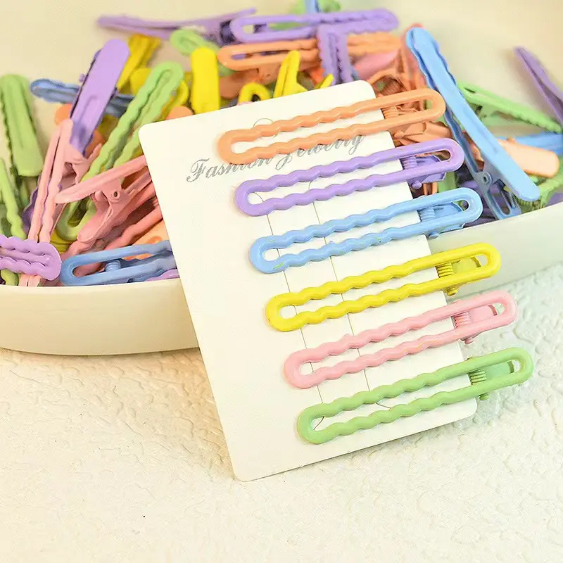 Korean-style Candy Color Hairpins for Girls