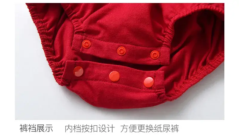 Red Bow Baby Romper for 1-Year-Olds — feature 26