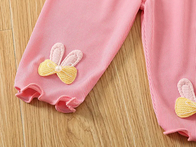 White Embroidered Baby Leggings for Girls Summer — feature 10