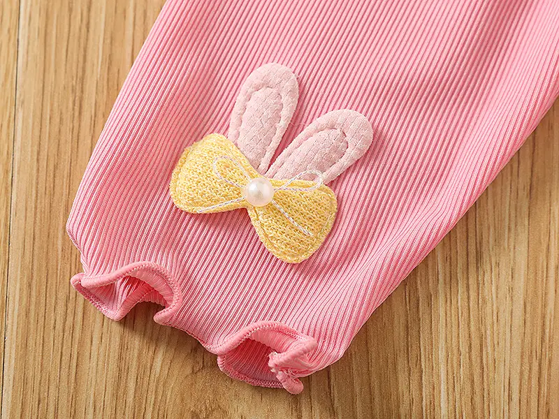 White Embroidered Baby Leggings for Girls Summer — feature 11
