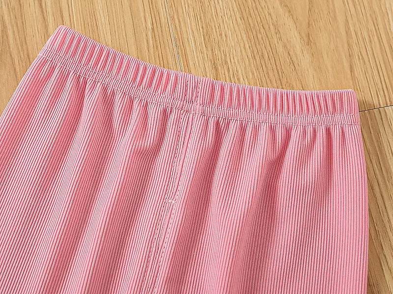 White Embroidered Baby Leggings for Girls Summer — feature 8
