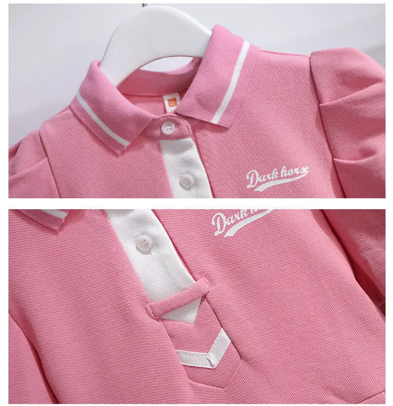 Children's New Short-sleeved dress Fashion Girls' Skirt Small Chanel Style Sweet Pleated Skirt Princess Skirt Children's Wear — feature 12
