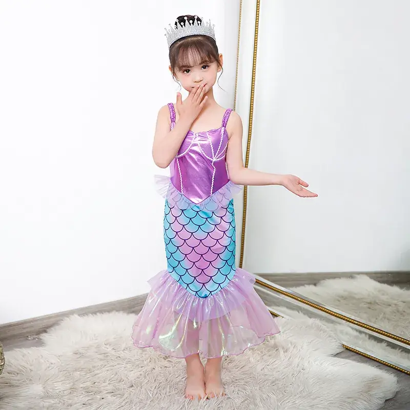 New Mermaid Princess Dress for Girls Baby Size - Image 6