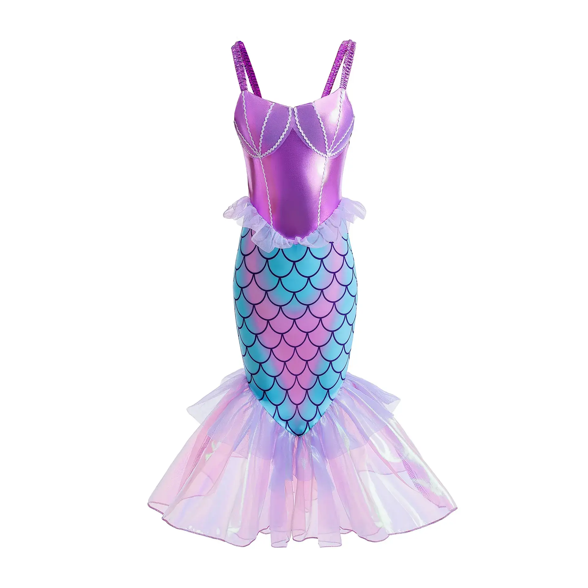 New Mermaid Princess Dress for Girls Baby Size - Image 7