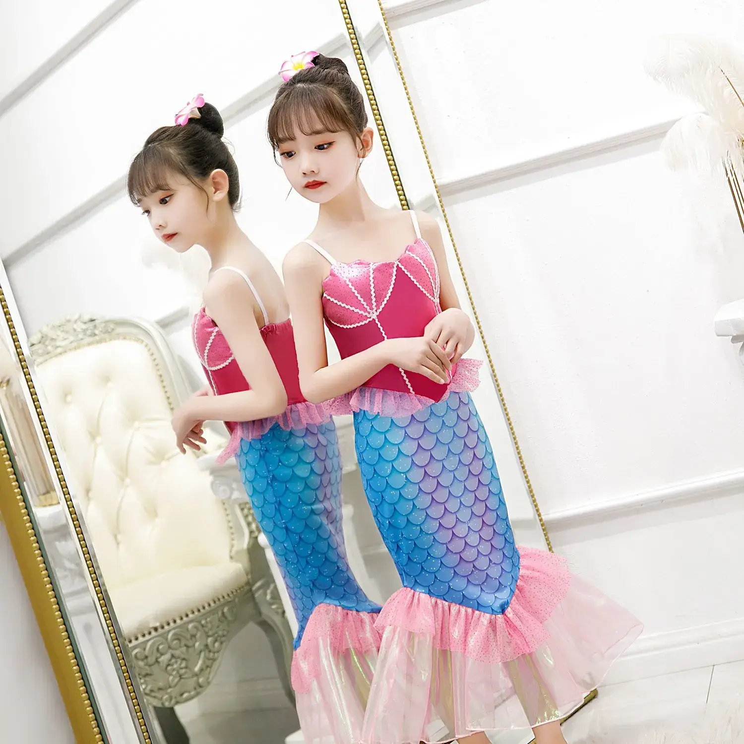 New Mermaid Princess Dress for Girls Baby Size — feature 17