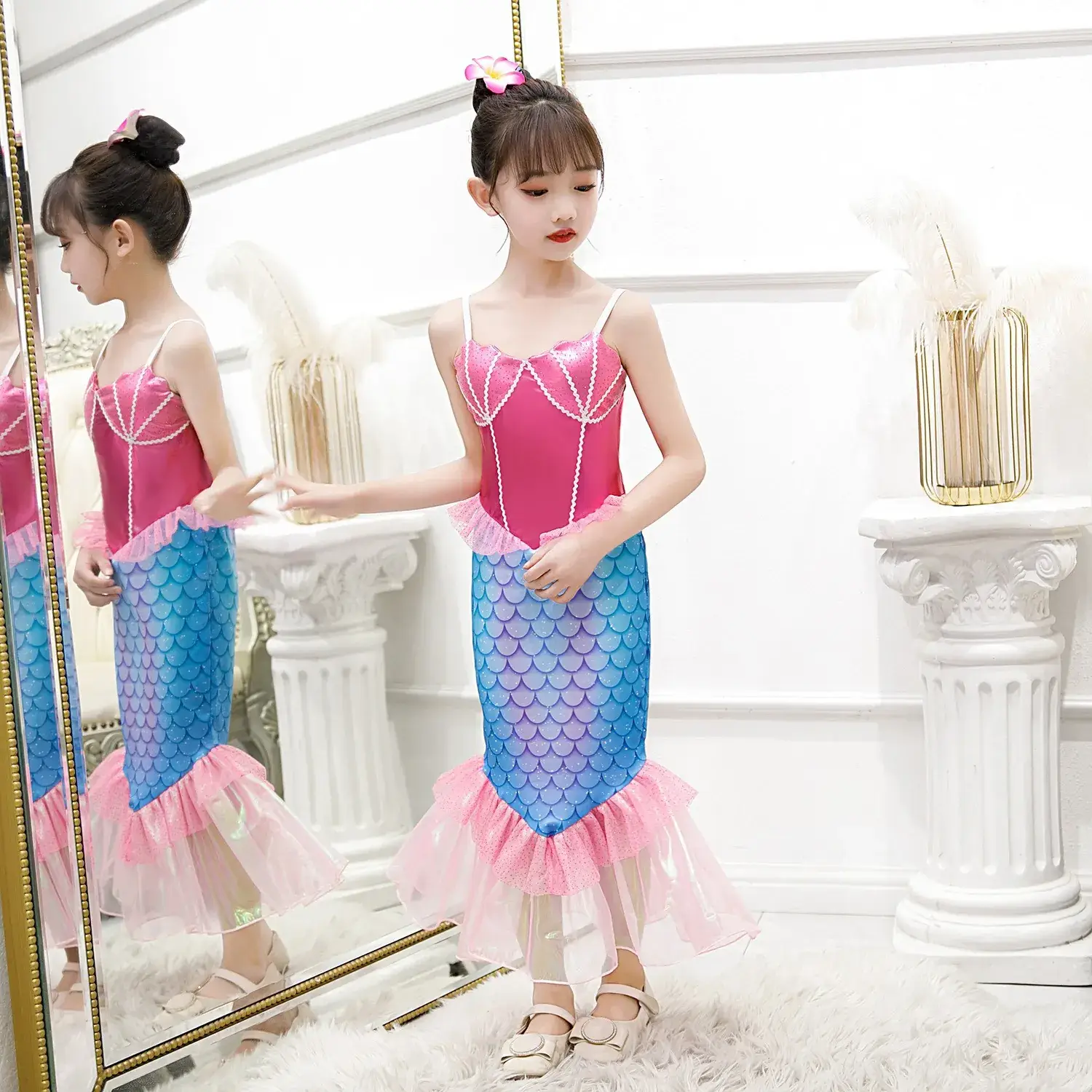 New Mermaid Princess Dress for Girls Baby Size — feature 19