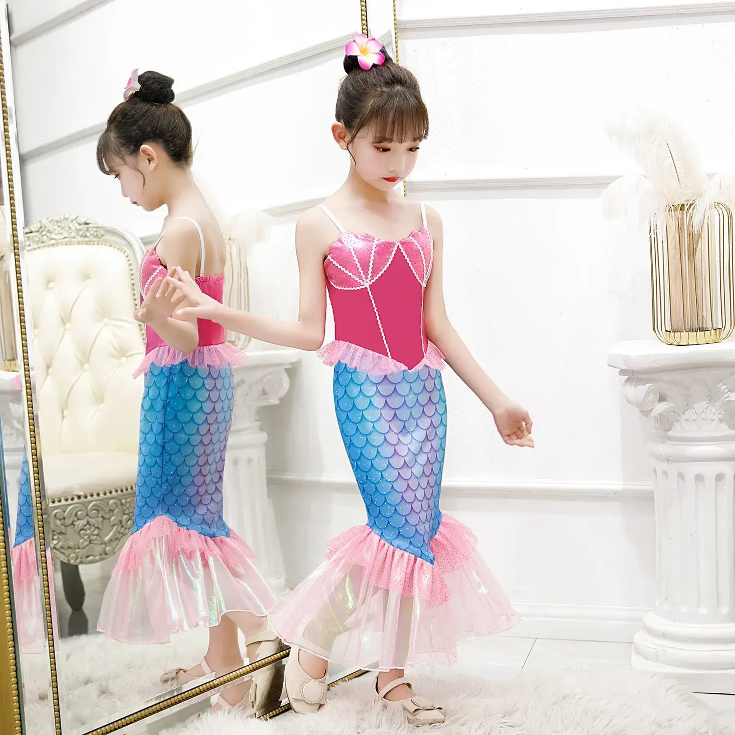 New Mermaid Princess Dress for Girls Baby Size — feature 20
