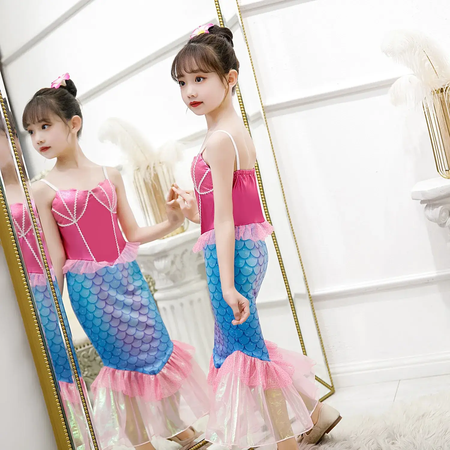 New Mermaid Princess Dress for Girls Baby Size — feature 21