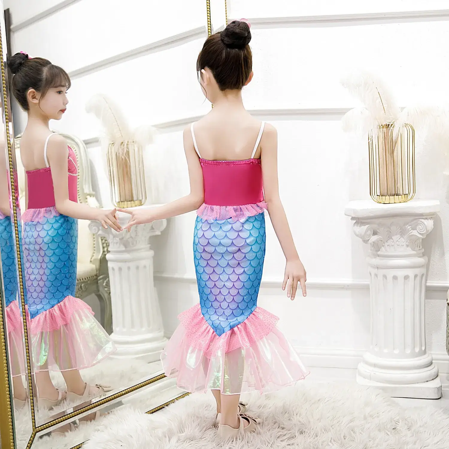 New Mermaid Princess Dress for Girls Baby Size — feature 22