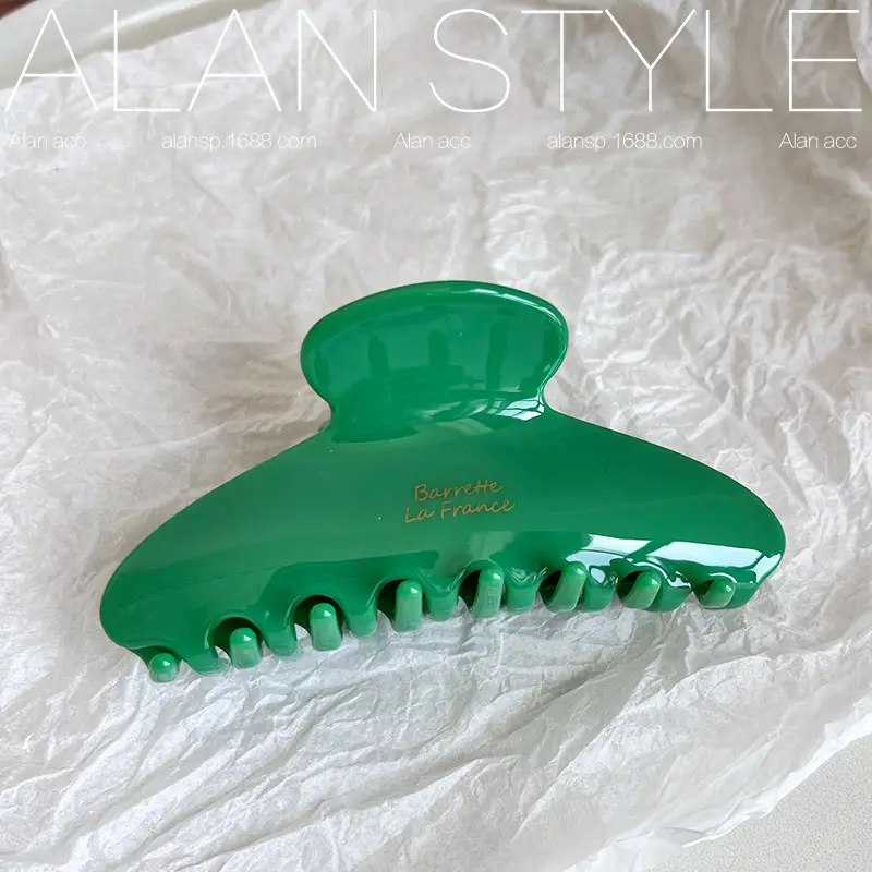 Women's Acetic Acid Hair Clips Solid Red Summer - Image 3