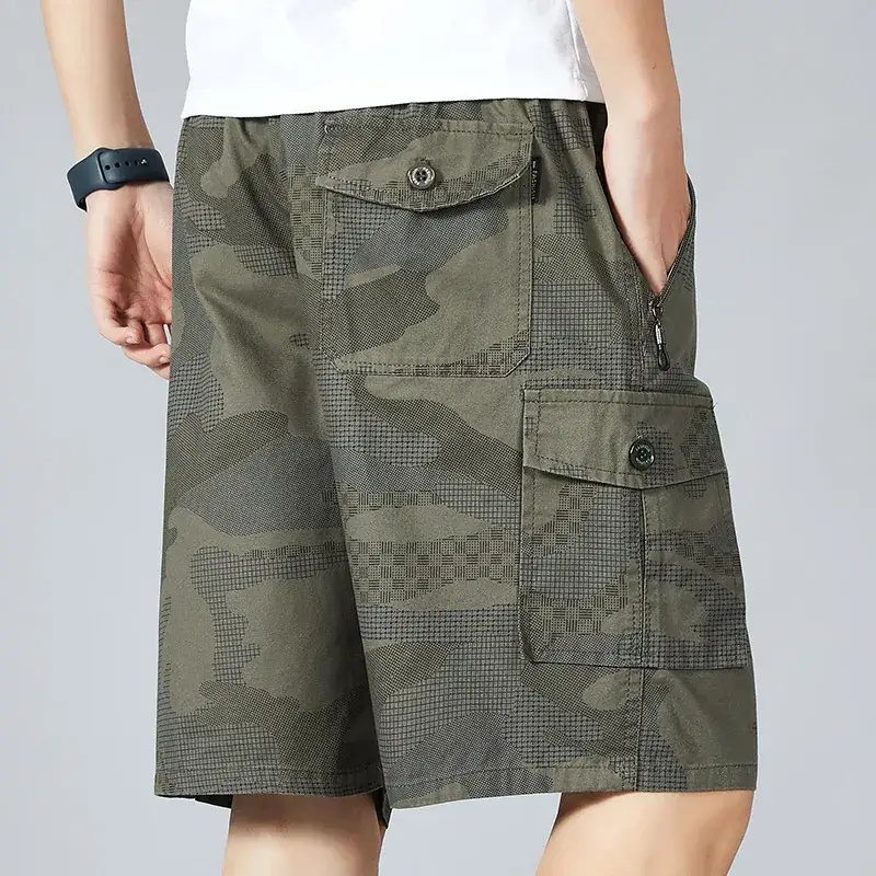 Men's Camouflage Cotton Shorts Mid Length 5-Piece - Image 5