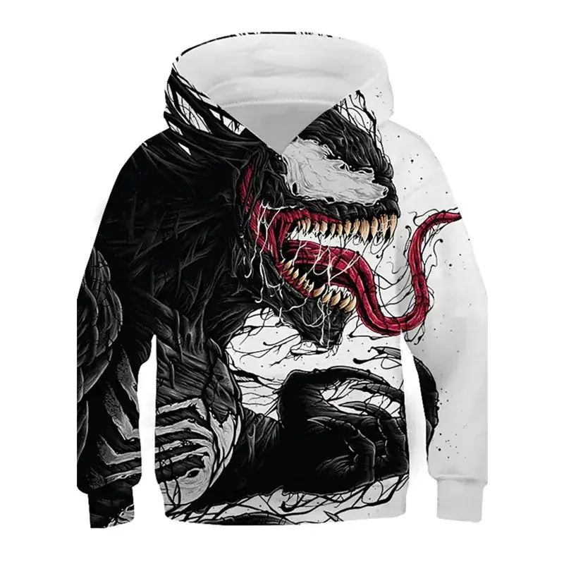 2023 Venom 3D Printed Hoodie for Boys Girls - Image 4