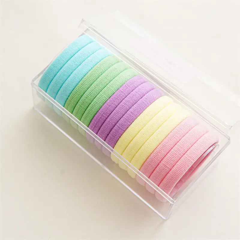 Colorful Seamless Hair Bands for Women's Pony Ties — feature 14