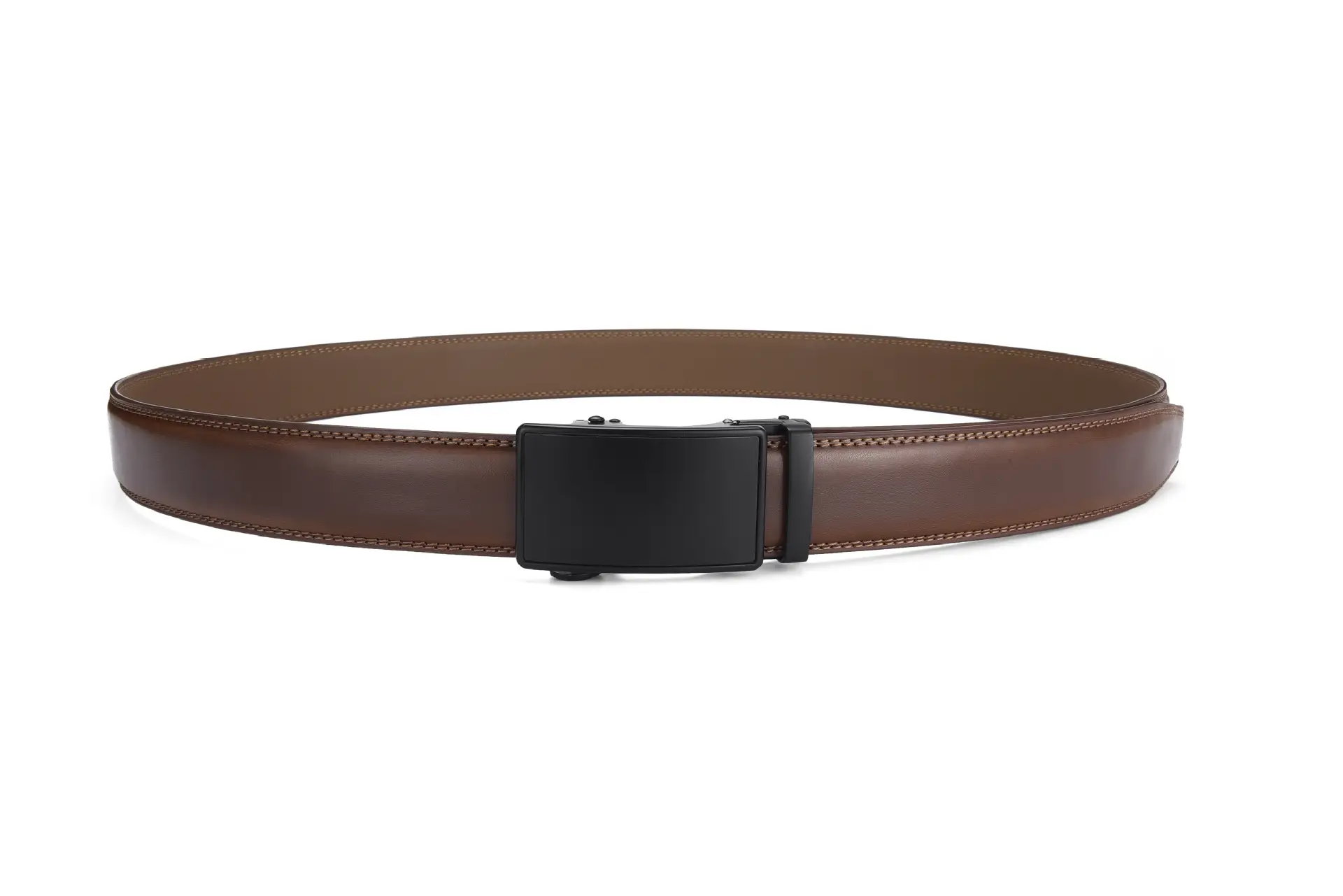 Men's Black Genuine Cowhide Belt Automatic Buckle Export Quality β feature 11