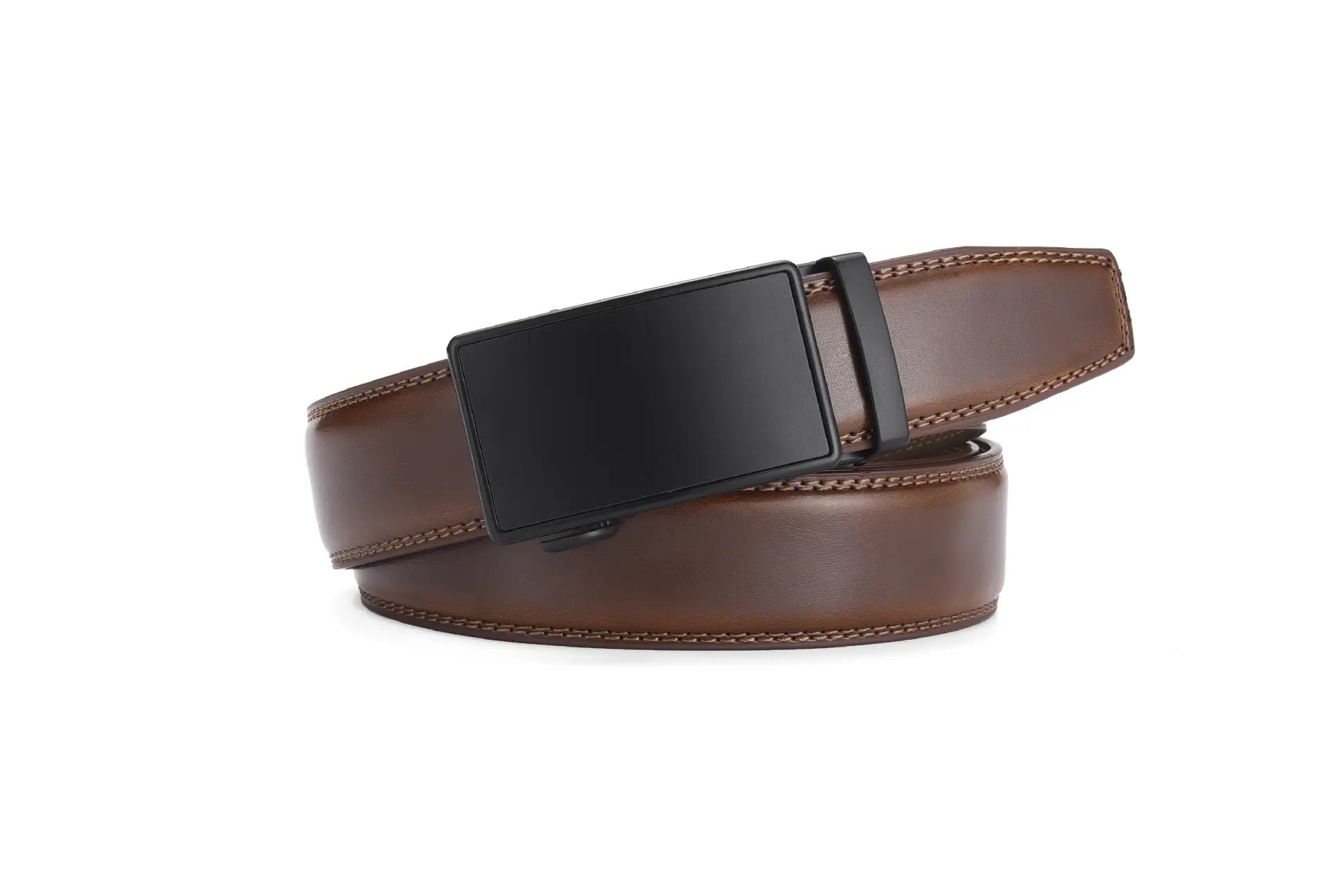 Men's Black Genuine Cowhide Belt Automatic Buckle Export Quality β feature 7