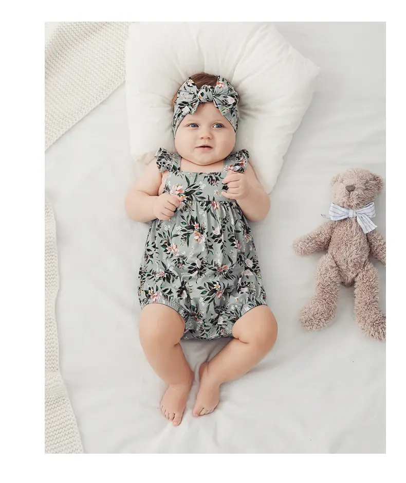 Baby Floral Suspenders Set for Girls Summer — feature 30