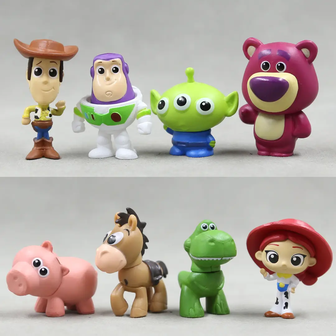 Foreign Trade Hot-Selling Toy Story Buzz Woody Strawberry Bear DIY Pendant Keychain Desktop Decoration Ornaments