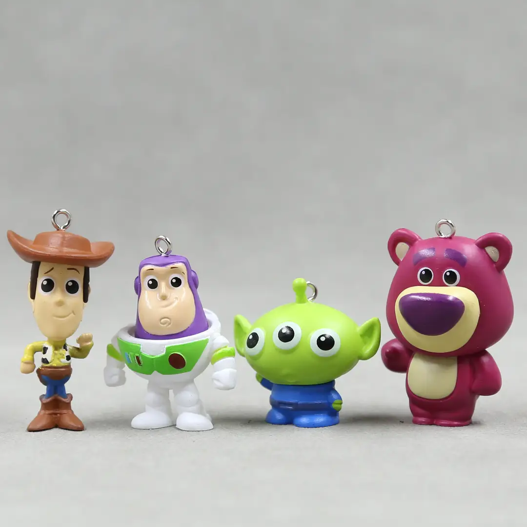 Foreign Trade Hot-Selling Toy Story Buzz Woody Strawberry Bear DIY Pendant Keychain Desktop Decoration Ornaments