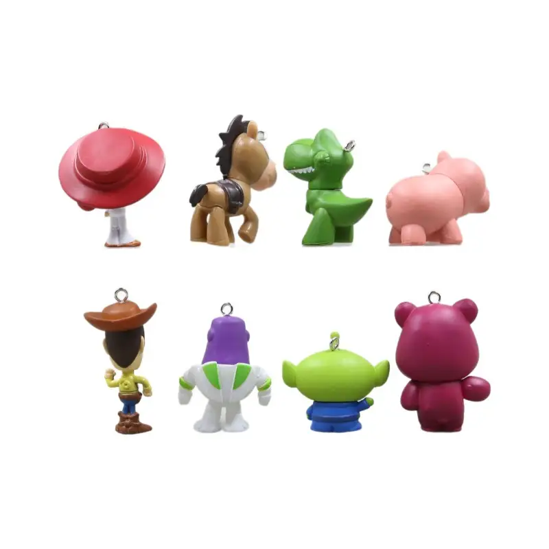 Foreign Trade Hot-Selling Toy Story Buzz Woody Strawberry Bear DIY Pendant Keychain Desktop Decoration Ornaments