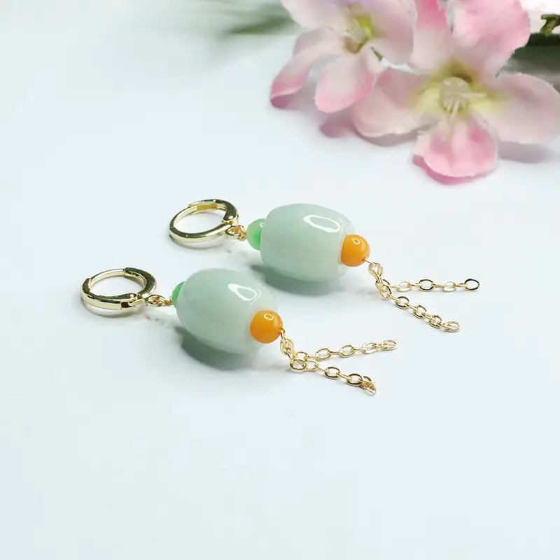 Lucky Jadeite Ear Clips for Women Men — feature 10
