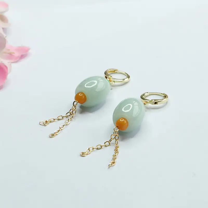 Lucky Jadeite Ear Clips for Women Men — feature 8