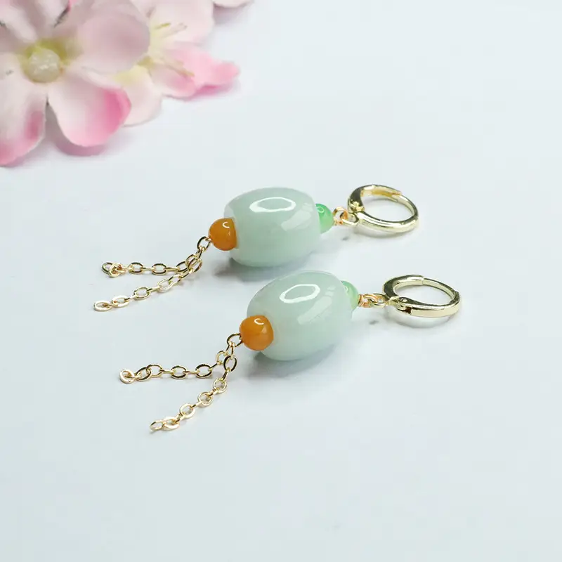 Lucky Jadeite Ear Clips for Women Men — feature 9