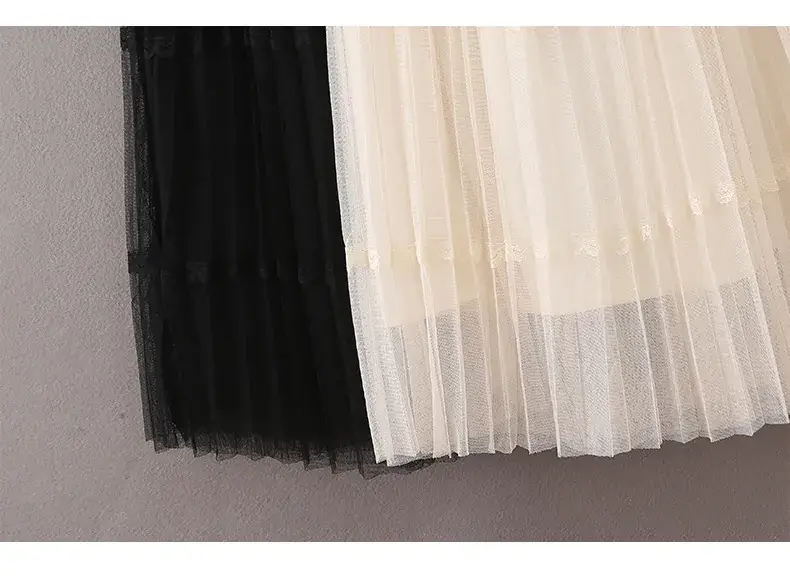 Girls Black Gauze Tulle Skirt 2023 Summer — feature 10