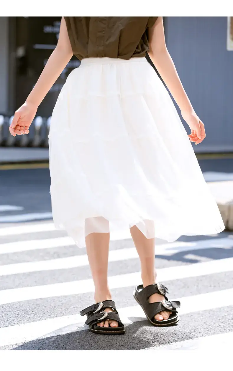Girls Black Gauze Tulle Skirt 2023 Summer — feature 18