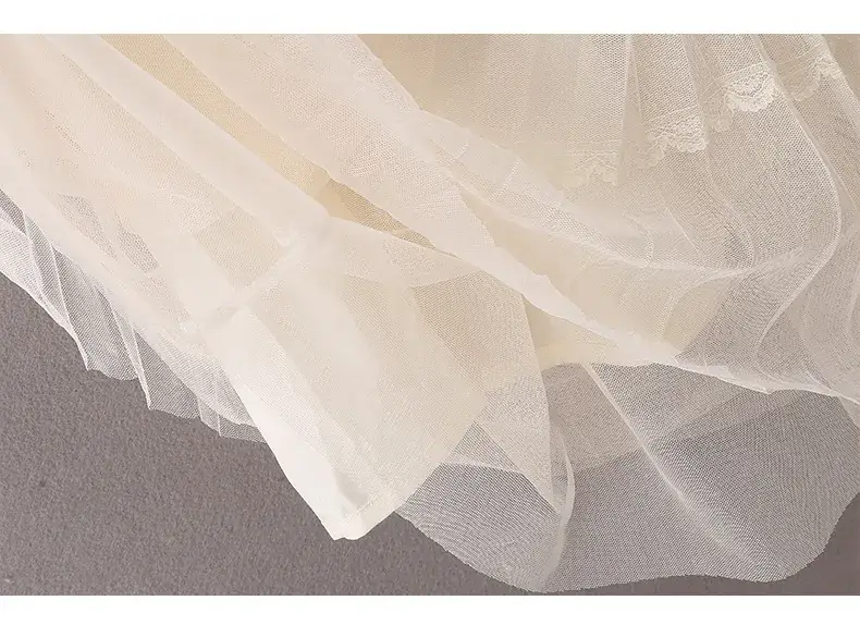 Girls Black Gauze Tulle Skirt 2023 Summer — feature 9