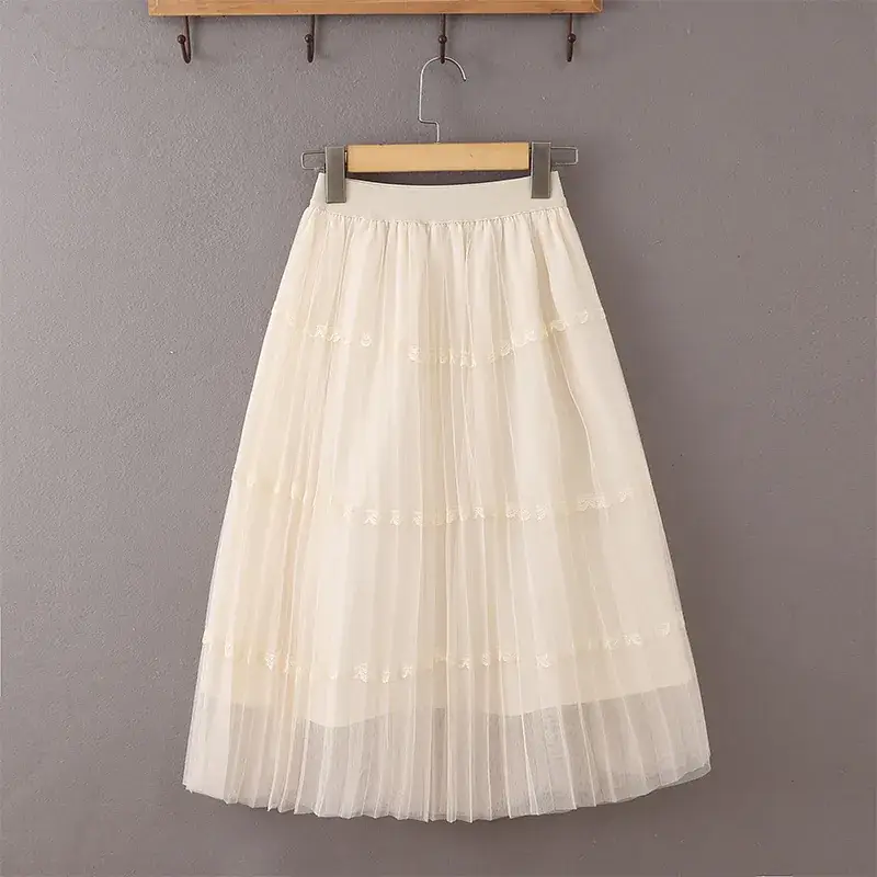 Girls Black Gauze Tulle Skirt 2023 Summer - Image 2