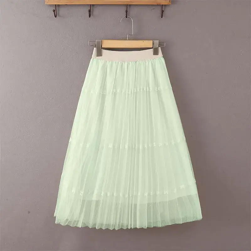 Girls Black Gauze Tulle Skirt 2023 Summer - Image 3