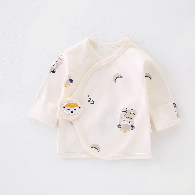 Newborn Baby Pajamas Pure Cotton Boneless Moon Top