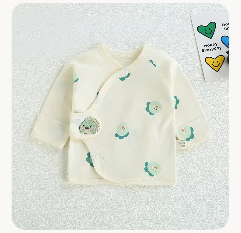 Newborn Baby Pajamas Pure Cotton Boneless Moon Top — feature 10