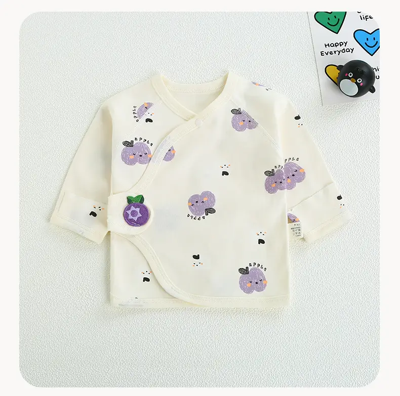 Newborn Baby Pajamas Pure Cotton Boneless Moon Top — feature 13