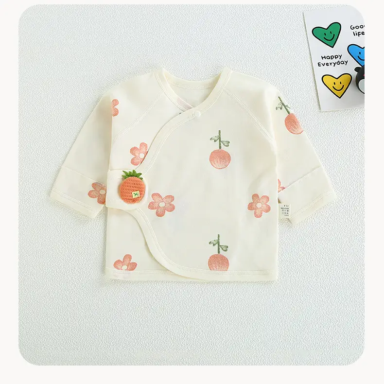 Newborn Baby Pajamas Pure Cotton Boneless Moon Top — feature 16