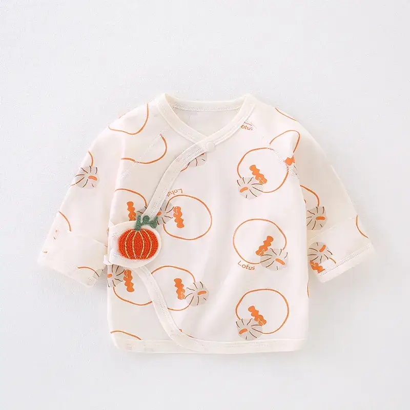 Newborn Baby Pajamas Pure Cotton Boneless Moon Top