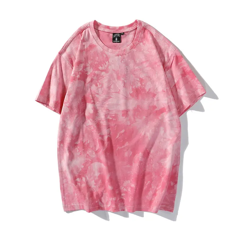 Men Tie-Dye Green Short Sleeve T-Shirt - Image 12