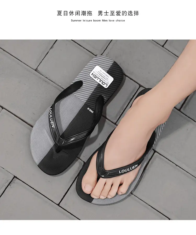 2023 Summer Black Casual Flip-Flops for Men — feature 10