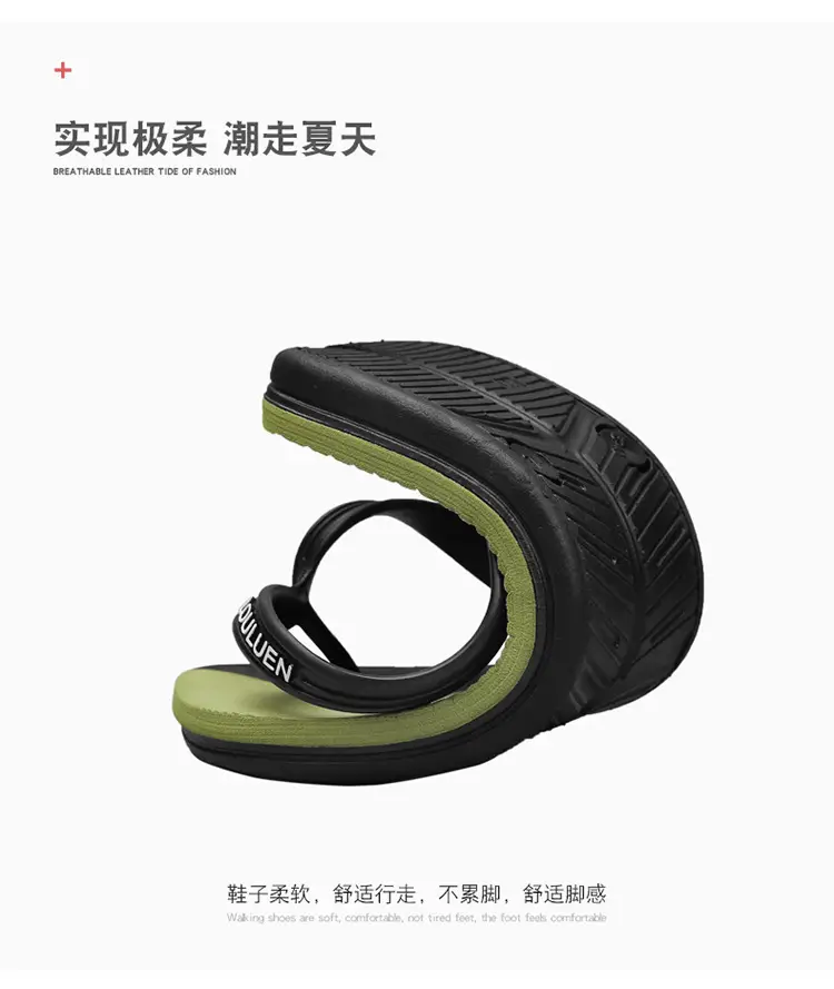2023 Summer Black Casual Flip-Flops for Men — feature 5