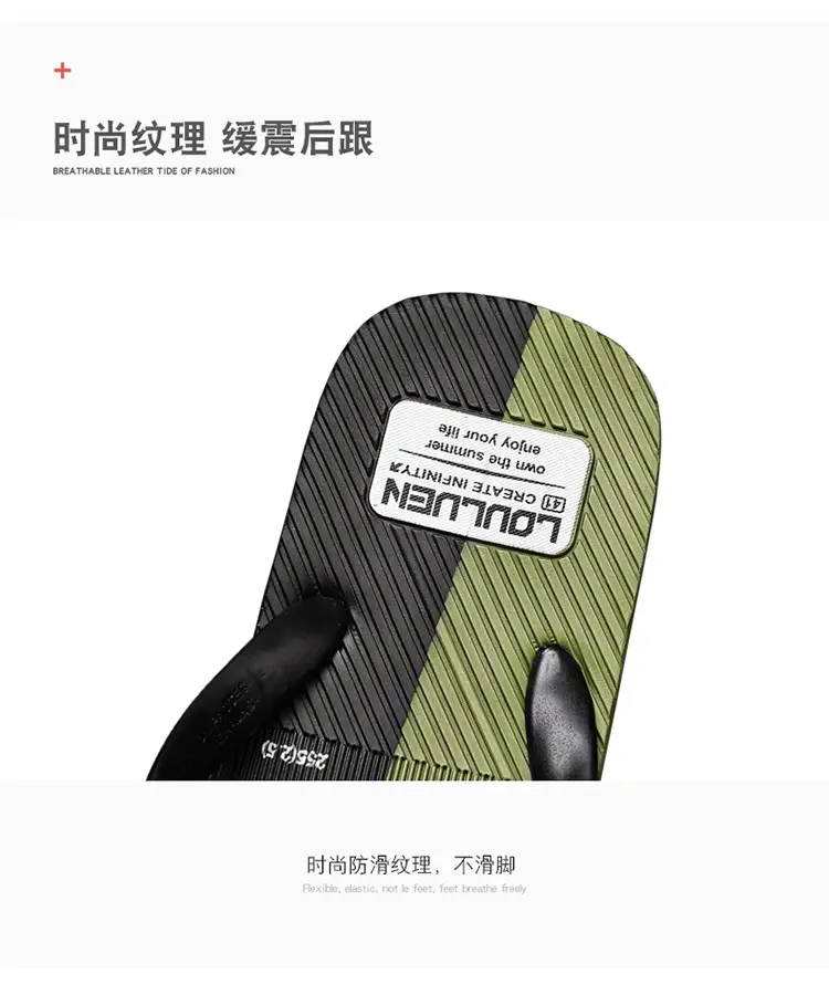 2023 Summer Black Casual Flip-Flops for Men — feature 6