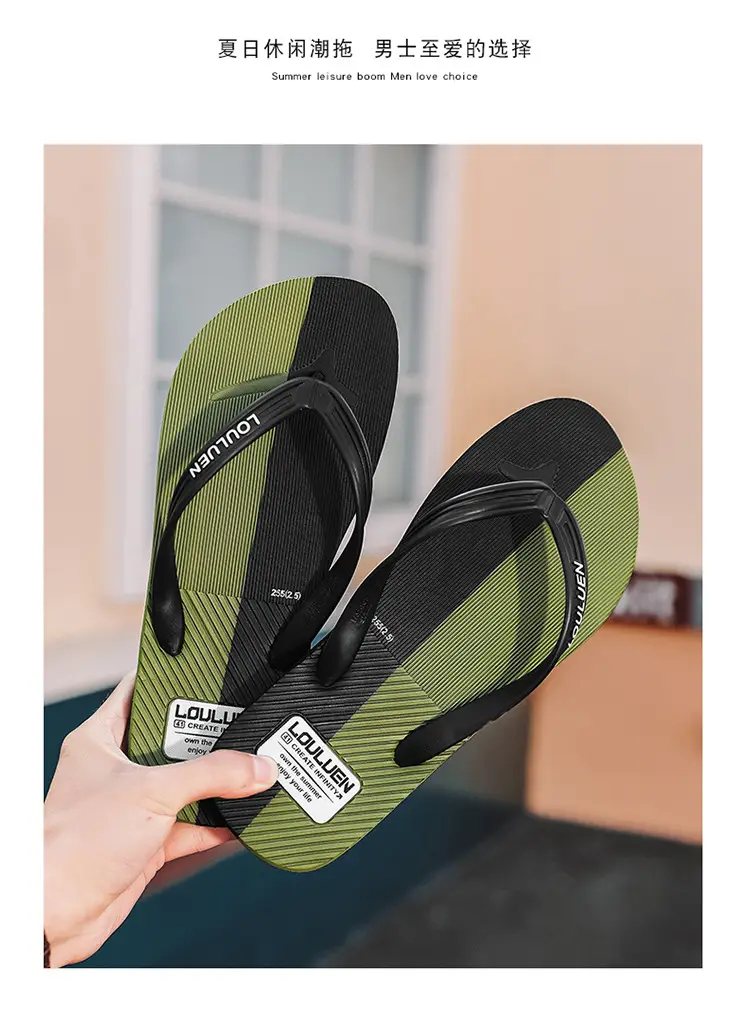 2023 Summer Black Casual Flip-Flops for Men — feature 9