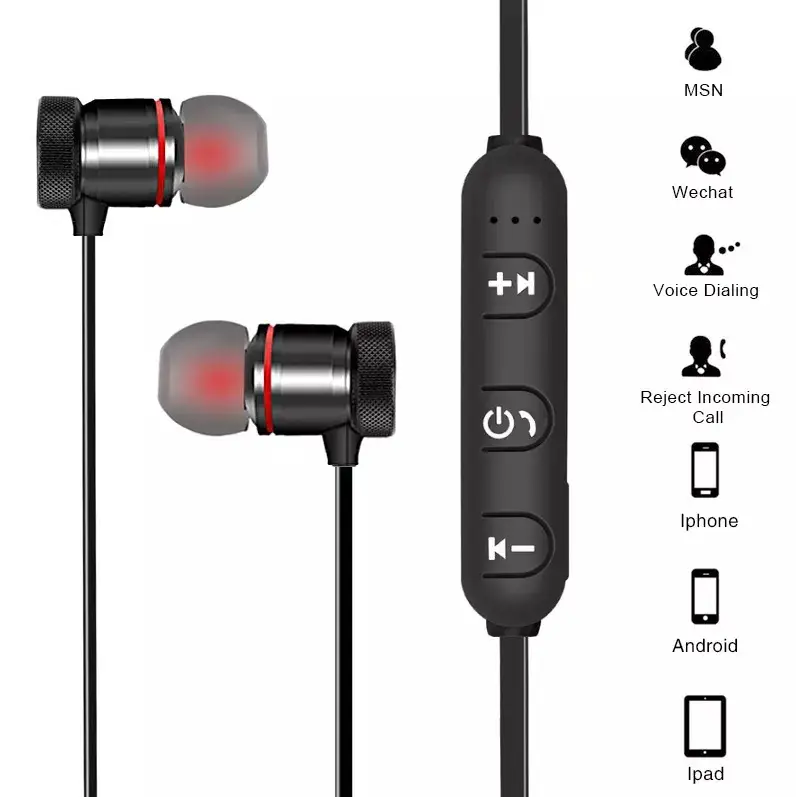 Magnetic Wireless Earbuds with Voice Control for iPhone/iPad/iPhone - Image 5