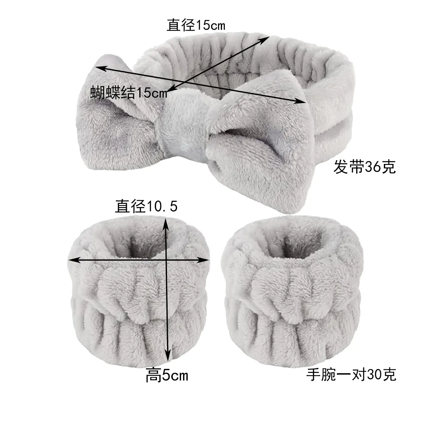 Flannel Bow Wrist Strap for Women