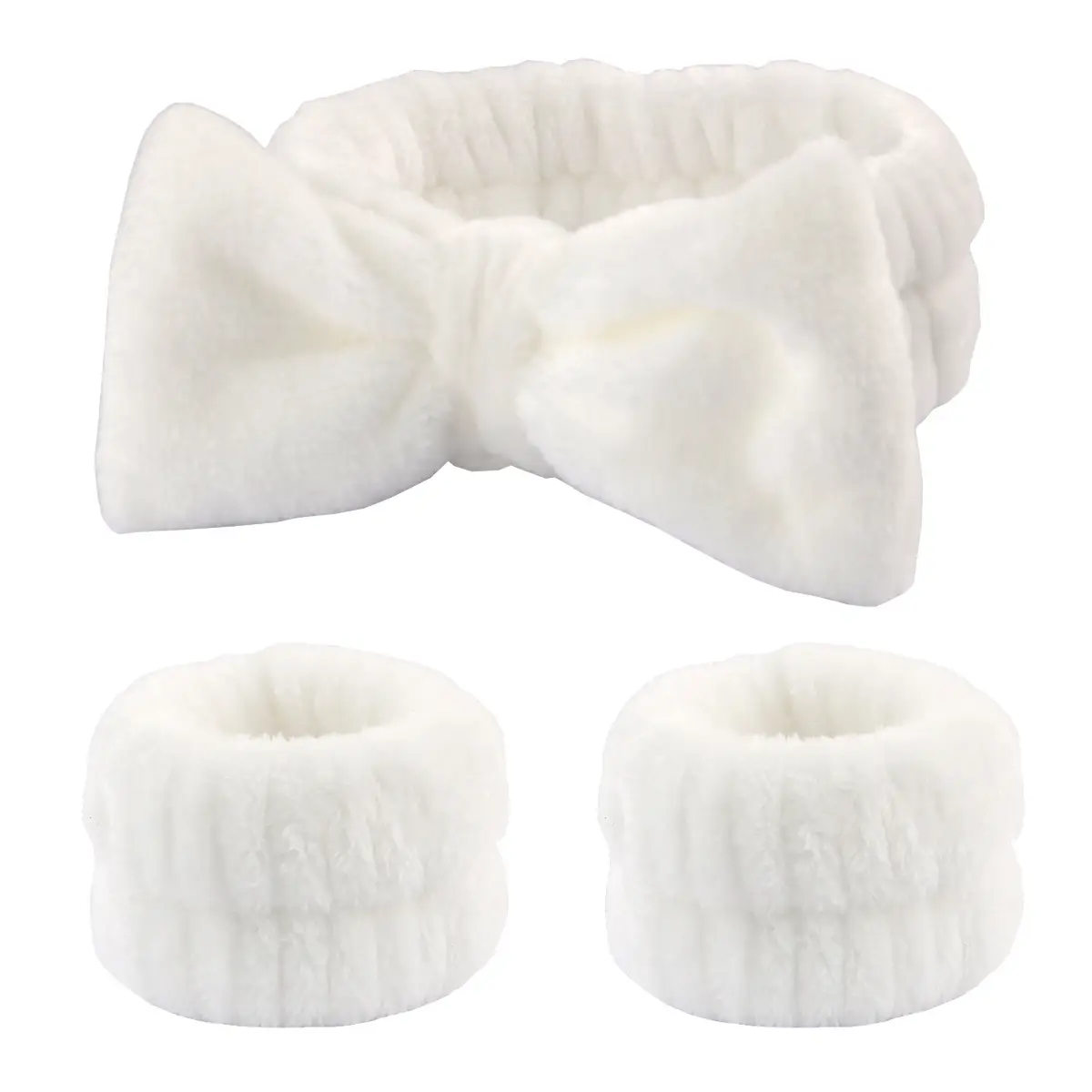 White-3-Piece Set (hand-stitched wrist)