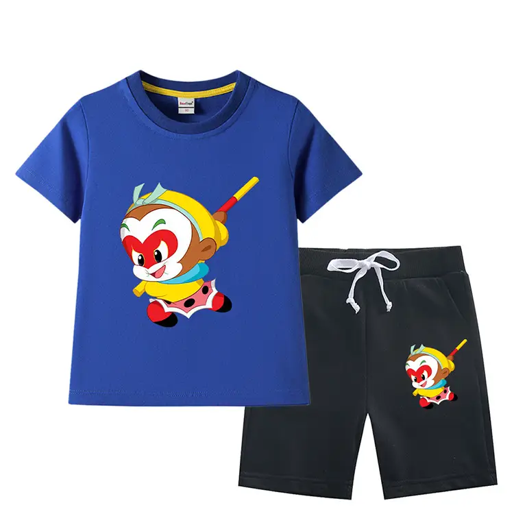 Boys Green Short Sleeve T-Shirt & Shorts Set 2023 — feature 13